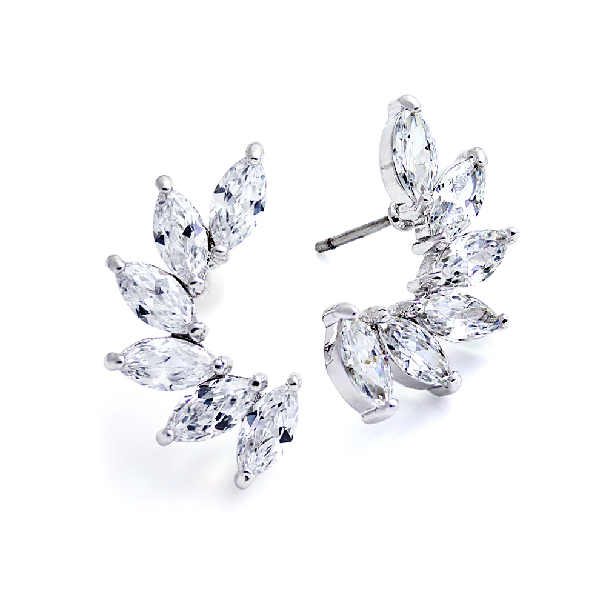 10%OFF】マーキスカット クラスター ピアス | ニューヨークからの贈り物