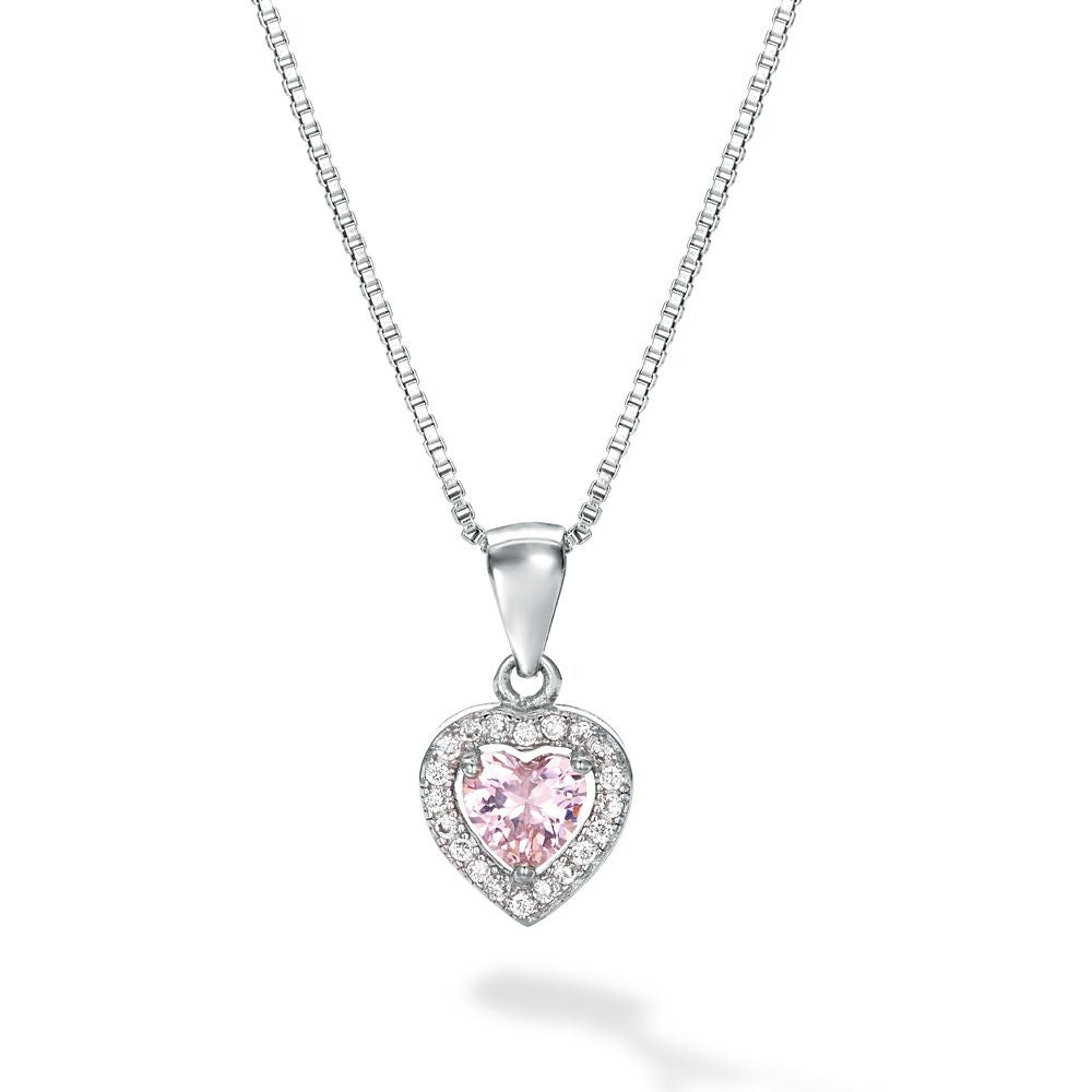 25%OFF】Forever LOVE ピンク ハート ネックレス シルバー925