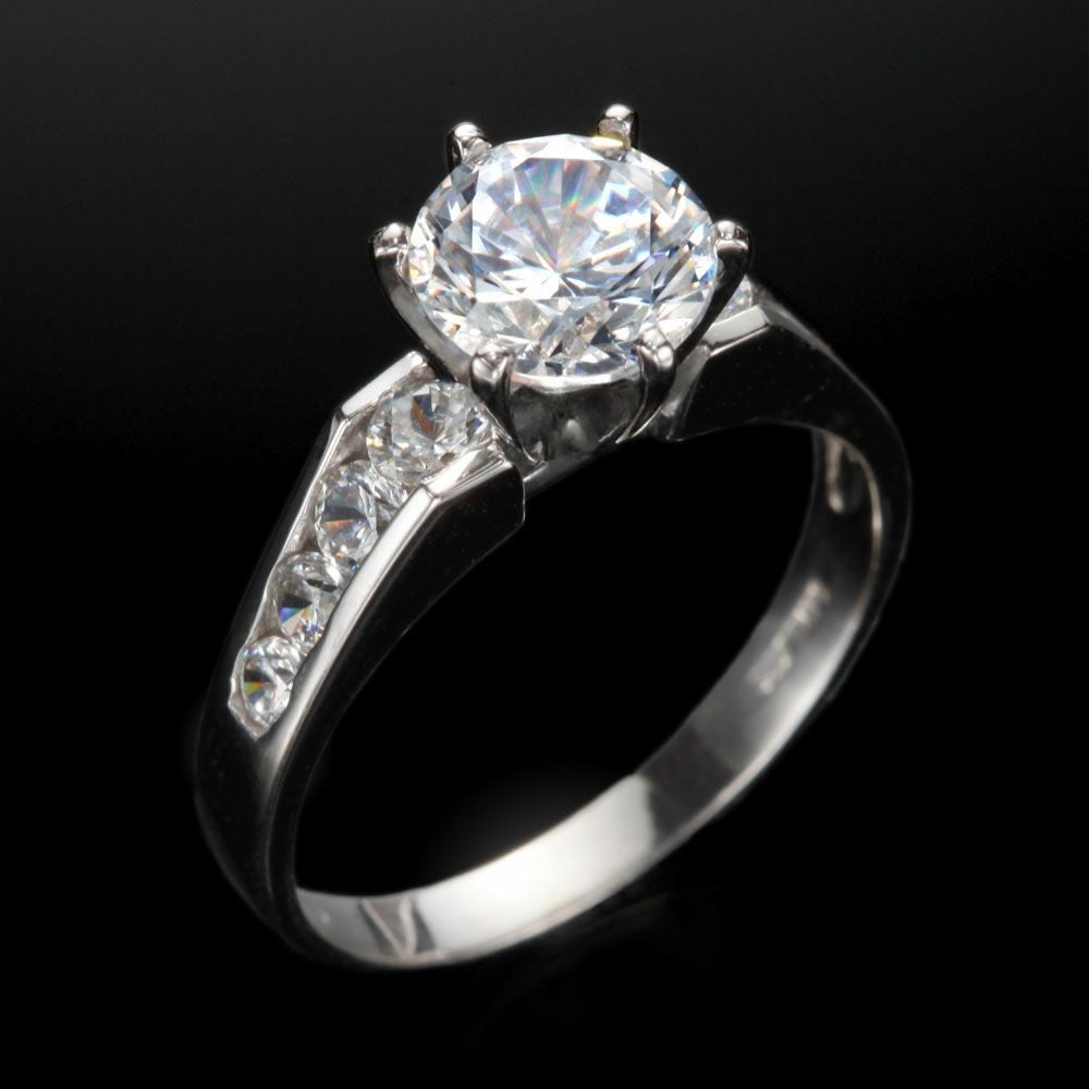 10%OFF】最高級品質 1カラット czダイヤモンド ホワイトゴールド